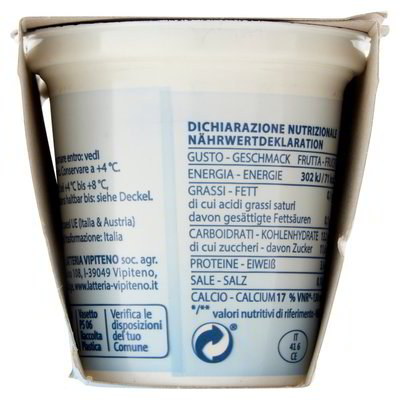 Yogurt Magro Bianco Sterzing Vipiteno 0,1% Grassi g 125x2