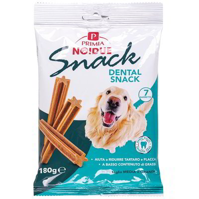 Dental Snack Per Cani Taglia Media E Grande Noidue Primia g 180, 7 Pezzi