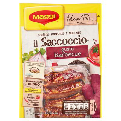 Il Saccoccio Maggi per Costine al Gusto Barbecue - 30 gr - Acquista Online  Saccoccio Maggi per Maiale in offerta!